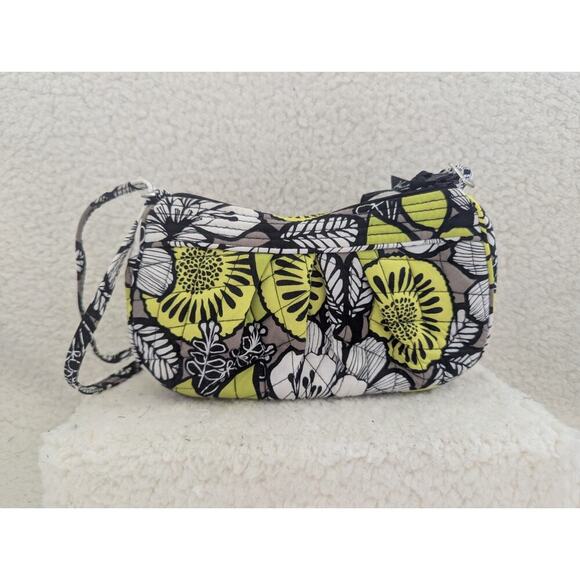 Vera Bradley Handbags - Vera Bradley Frannie Small Crossbody in "Citron" Pattern Yellow Gray White Black